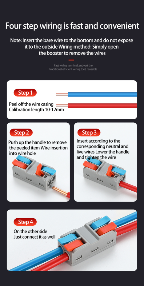 Instructies voor het gebruik van Quick Connect -terminals