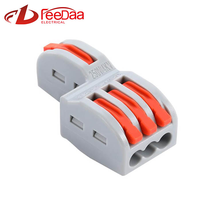 Mini Quick Wire-connector 1 In Meerdere Uit | 1 In 3 Uit 13A